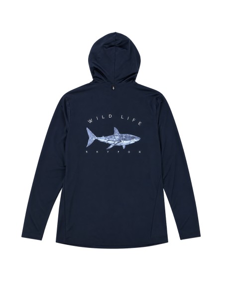 SkyFor Shark Black Hoodie